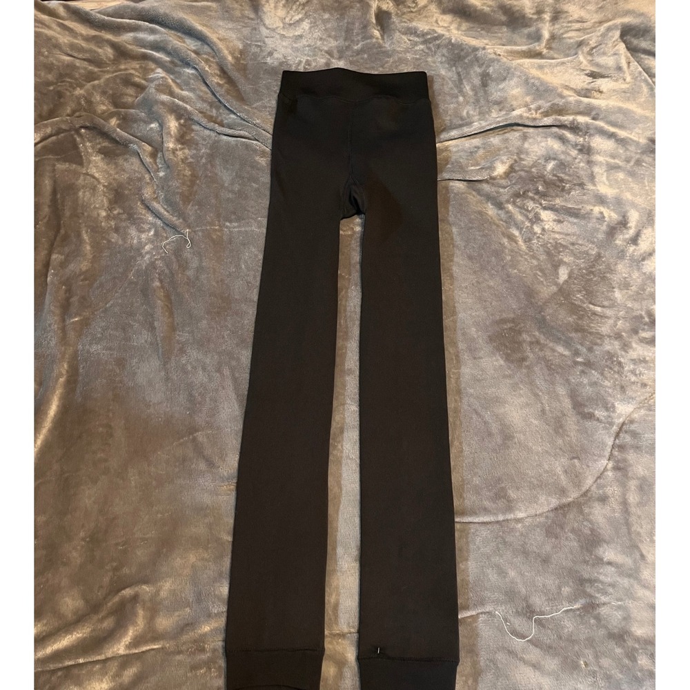 Womens Black Fleece Lined Leggings High Waisted Thermal Winter Warm